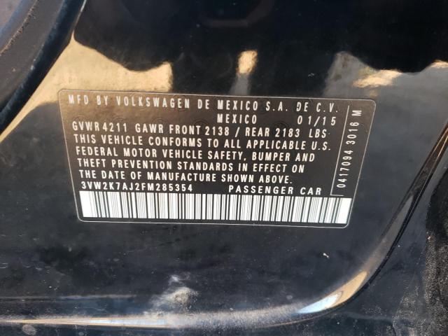 2015 VOLKSWAGEN JETTA BASE - 3VW2K7AJ2FM285354