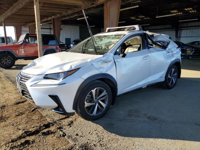 LEXUS NX 300H 2020 white  hybrid engine JTJGJRDZ6L5000372 photo #1