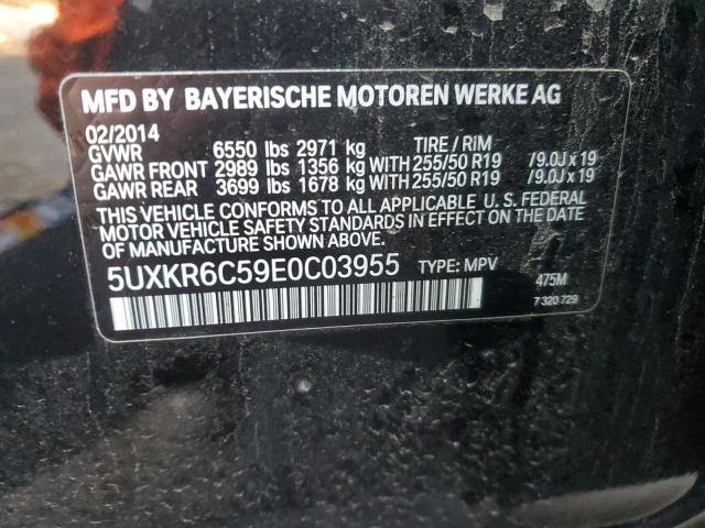 VIN 5UXKR6C59E0C03955 2014 BMW X5 no.13