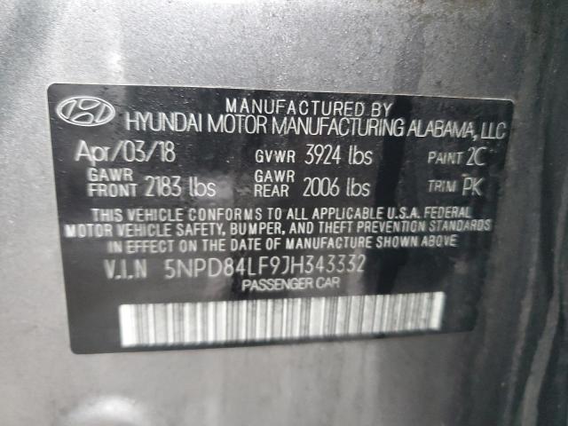 2018 HYUNDAI ELANTRA SE - 5NPD84LF9JH343332