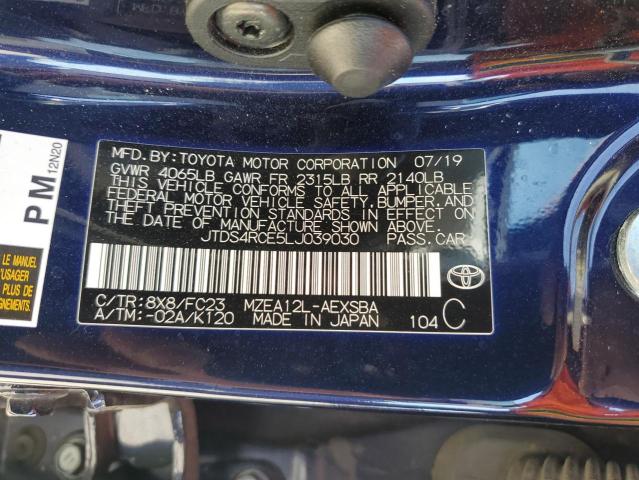 2020 TOYOTA COROLLA SE - JTDS4RCE5LJ039030