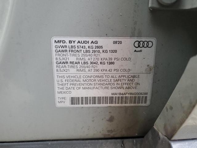 2021 AUDI SQ5 PREMIU WA1B4AFY8M2009288