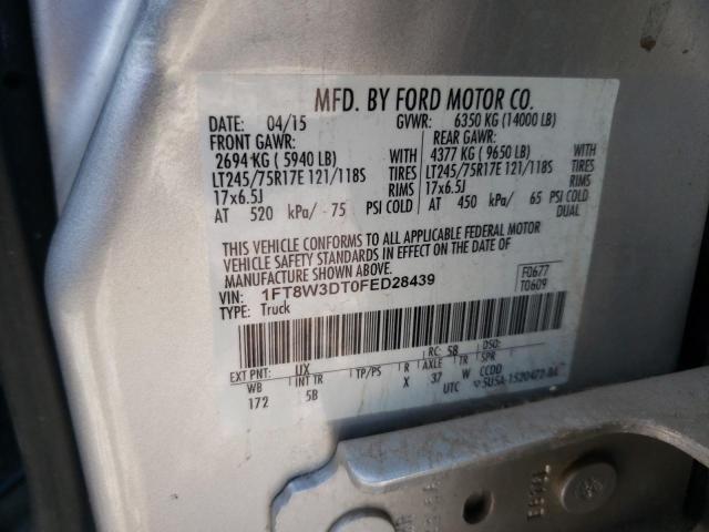 2015 FORD F350 SUPER - 1FT8W3DT0FED28439