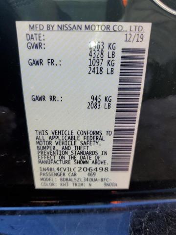 2020 NISSAN ALTIMA SR - 1N4BL4CV3LC206498