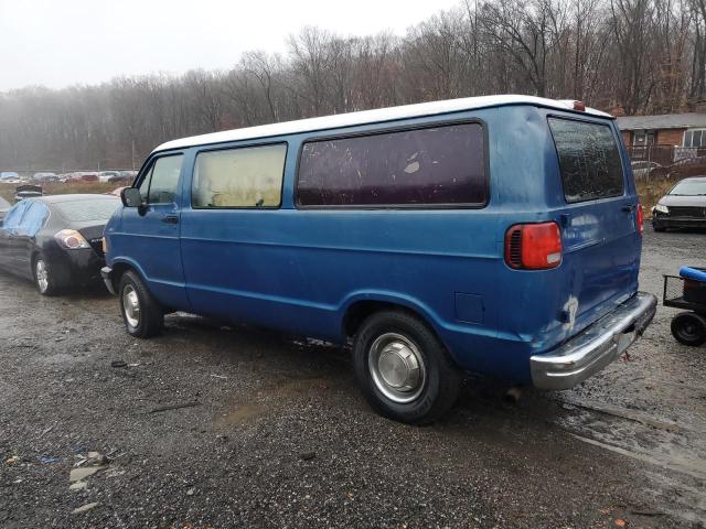 DODGE RAM WAGON 1996 blue sports v gas 2B5WB35Y6TK136150 photo #3