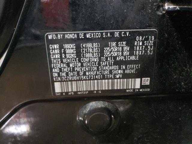 2019 HONDA HR-V SPORT - 3CZRU6H15KG731401