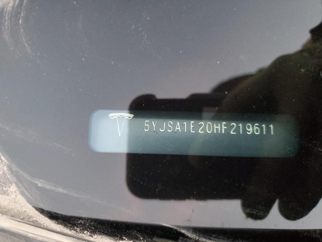 2017 TESLA MODEL S - 5YJSA1E20HF219611