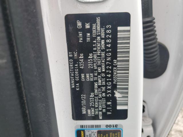 2022 KIA K5 LXS - 5XXG14J27NG148283