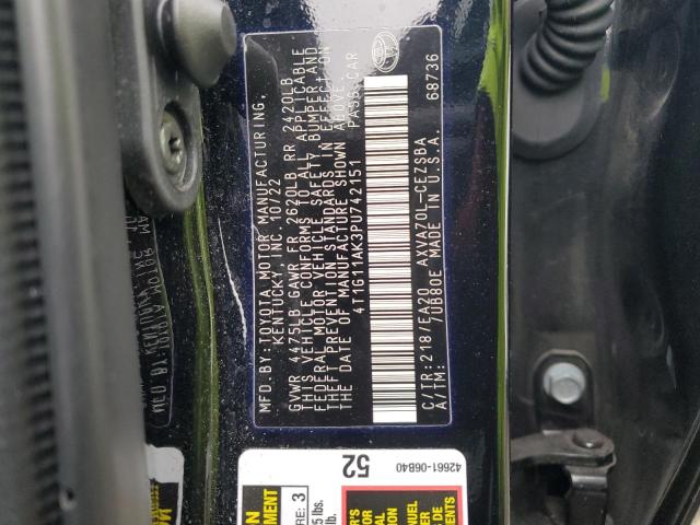 2023 TOYOTA CAMRY SE N - 4T1G11AK3PU742151