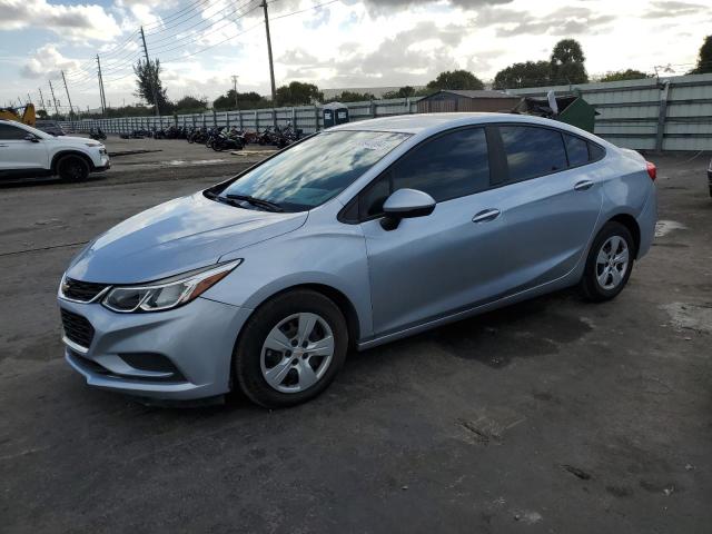 CHEVROLET CRUZE LS 2018 blue  gas 1G1BC5SM4J7115277 photo #1