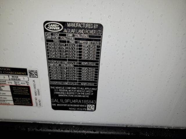 2024 LAND ROVER RANGE ROVE - SAL1L9FU4RA185843