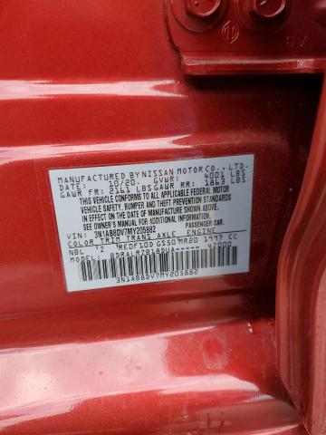 2021 NISSAN SENTRA SR - 3N1AB8DV7MY205882