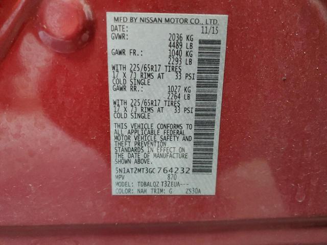 2016 NISSAN ROGUE S - 5N1AT2MT3GC764232