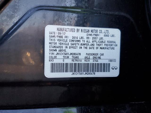 2018 INFINITI Q50 PURE - JN1CV7AR1JM280478