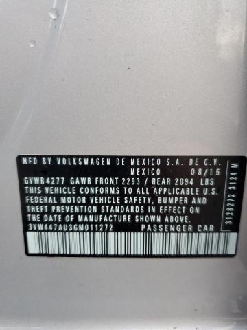 2016 VOLKSWAGEN GTI S/SE - 3VW447AU3GM011272