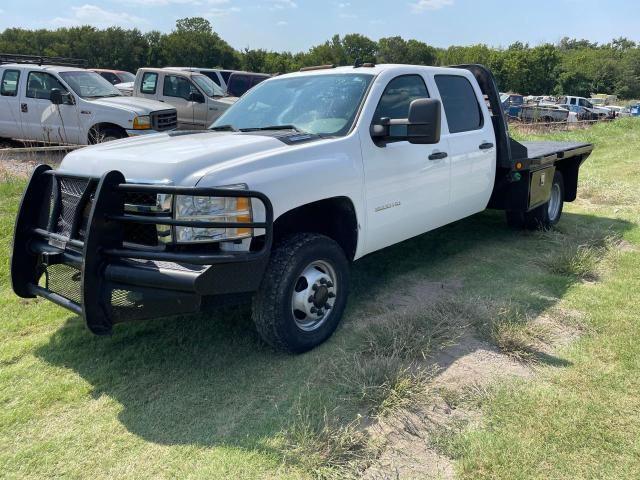 CHEVROLET SILVERADO 2013 white crew cha diesel 1GB4KZC82DF150393 photo #3