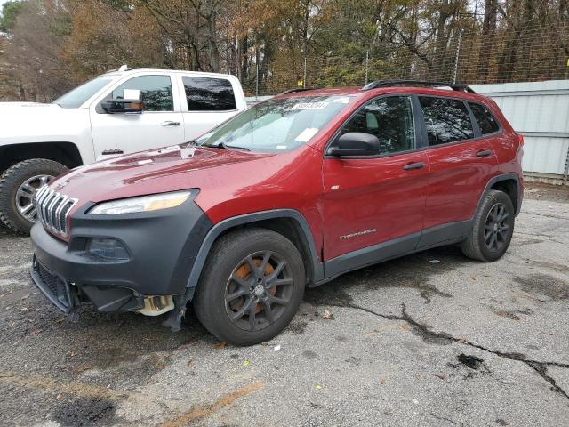 JEEP CHEROKEE S 2016 burgundy 4dr spor gas 1C4PJLAB1GW347261 photo #1