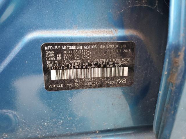 2015 MITSUBISHI MIRAGE DE ML32A3HJ3FH057536
