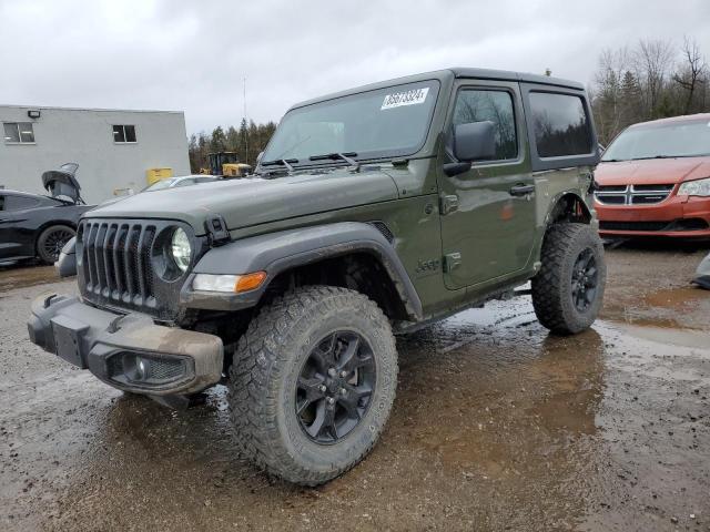 JEEP WRANGLER S 2021 green  gas 1C4HJXAG3MW617318 photo #1