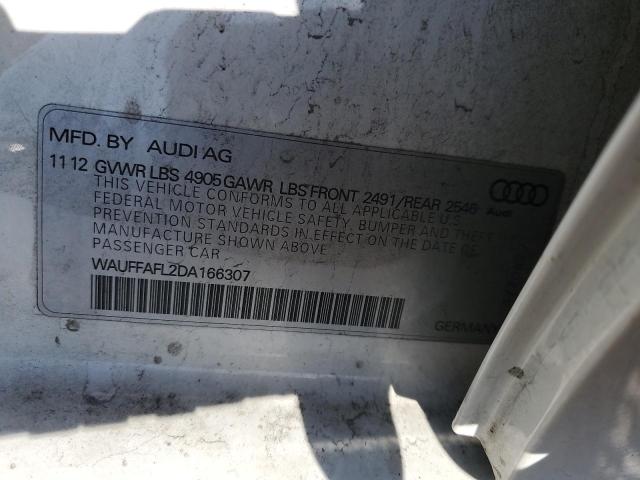 VIN WAUFFAFL2DA166307 2013 AUDI A4 no.12