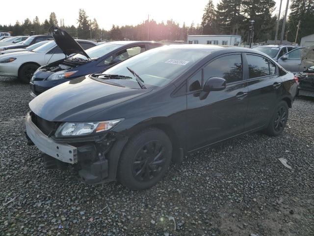 HONDA CIVIC LX 2013 black  gas 19XFB2F51DE278292 photo #1