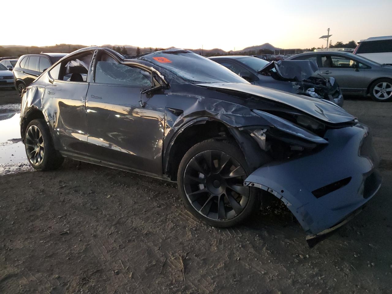 Lot #3024344565 2021 TESLA MODEL Y