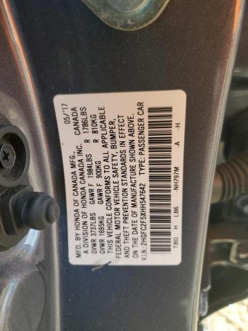 2017 HONDA CIVIC LX - 2HGFC2F5XHH547642