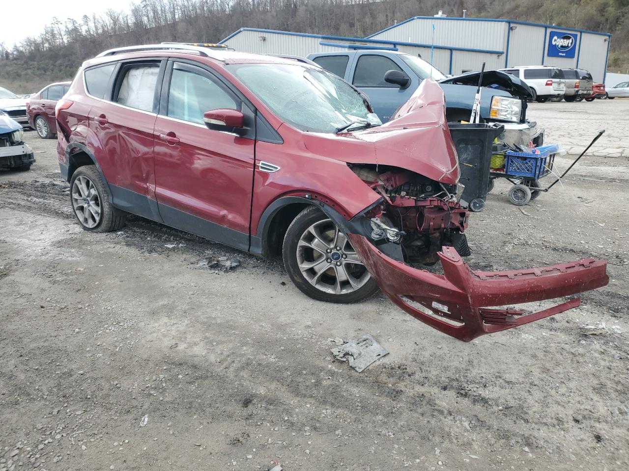 Lot #3034344075 2014 FORD ESCAPE TIT