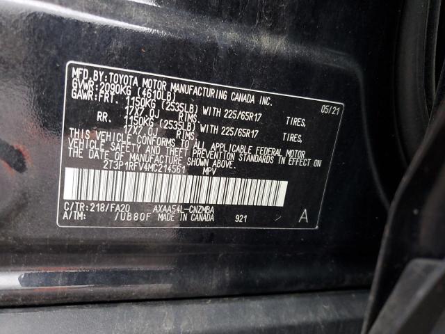 2021 TOYOTA RAV4 XLE - 2T3P1RFV4MC214561