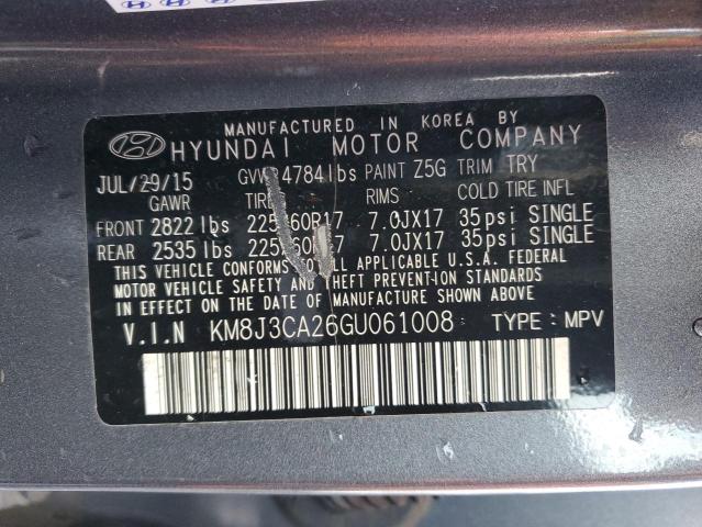 2016 HYUNDAI TUCSON LIM - KM8J3CA26GU061008