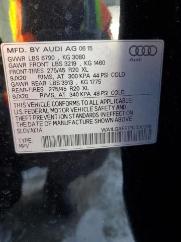 VIN WA1LGAFE1FD030296 2015 AUDI Q7 no.13