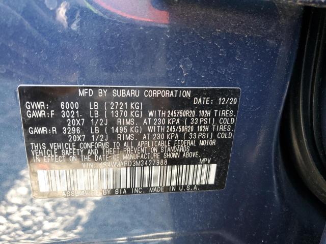 2021 SUBARU ASCENT TOU - 4S4WMARD3M3427988
