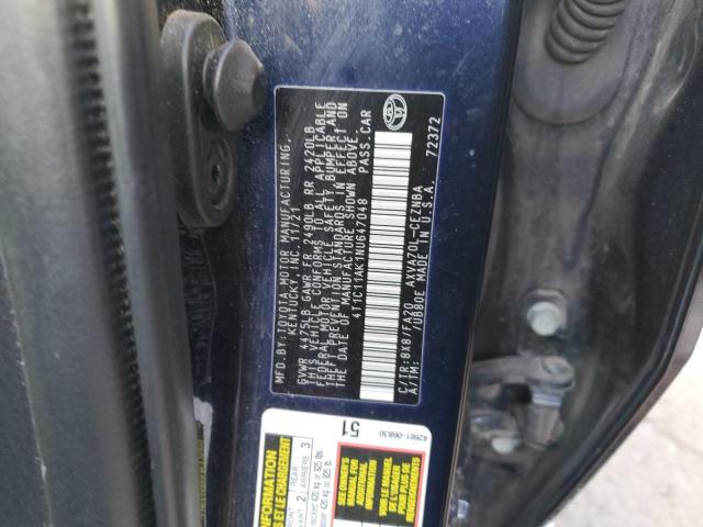 2022 TOYOTA CAMRY LE - 4T1C11AK1NU647048