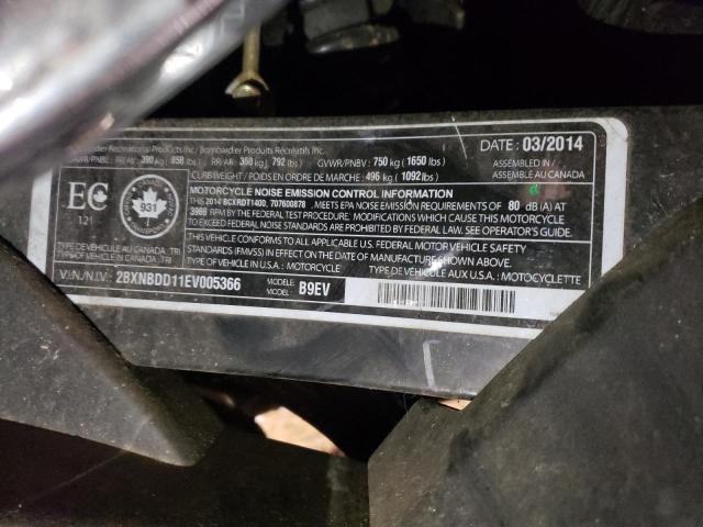 2014 CAN-AM SPYDER ROA - 2BXNBDD11EV005366