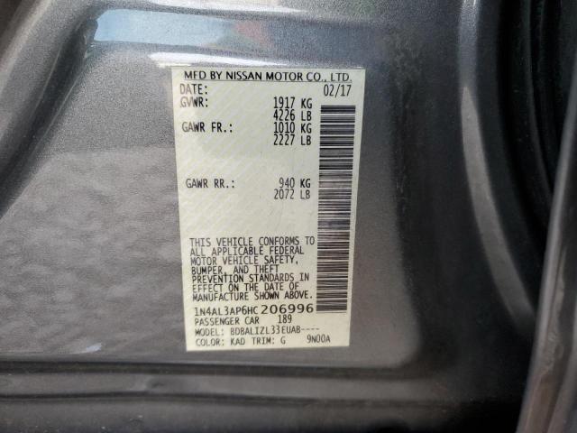 2017 NISSAN ALTIMA 2.5 - 1N4AL3AP6HC206996