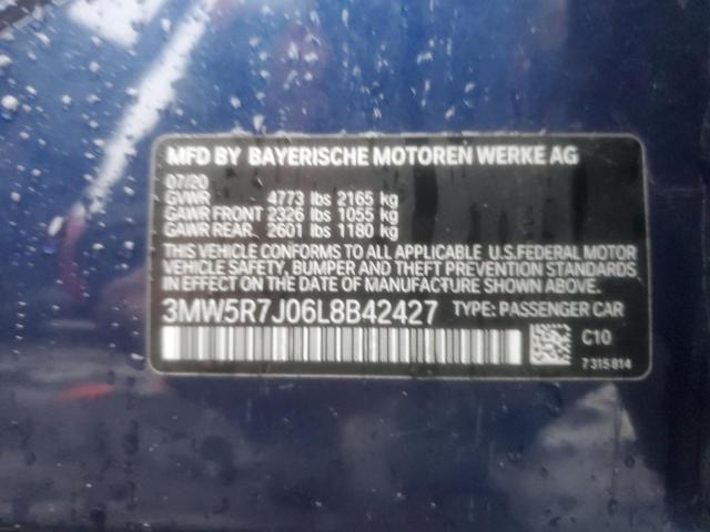 VIN 3MW5R7J06L8B42427 2020 BMW 3 SERIES no.13