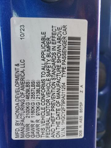 2024 HONDA ACCORD HYB - 1HGCY2F79RA011254
