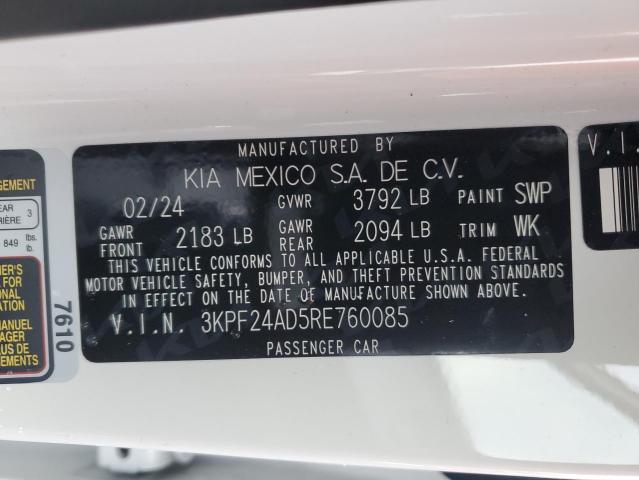 2024 KIA FORTE LX - 3KPF24AD5RE760085
