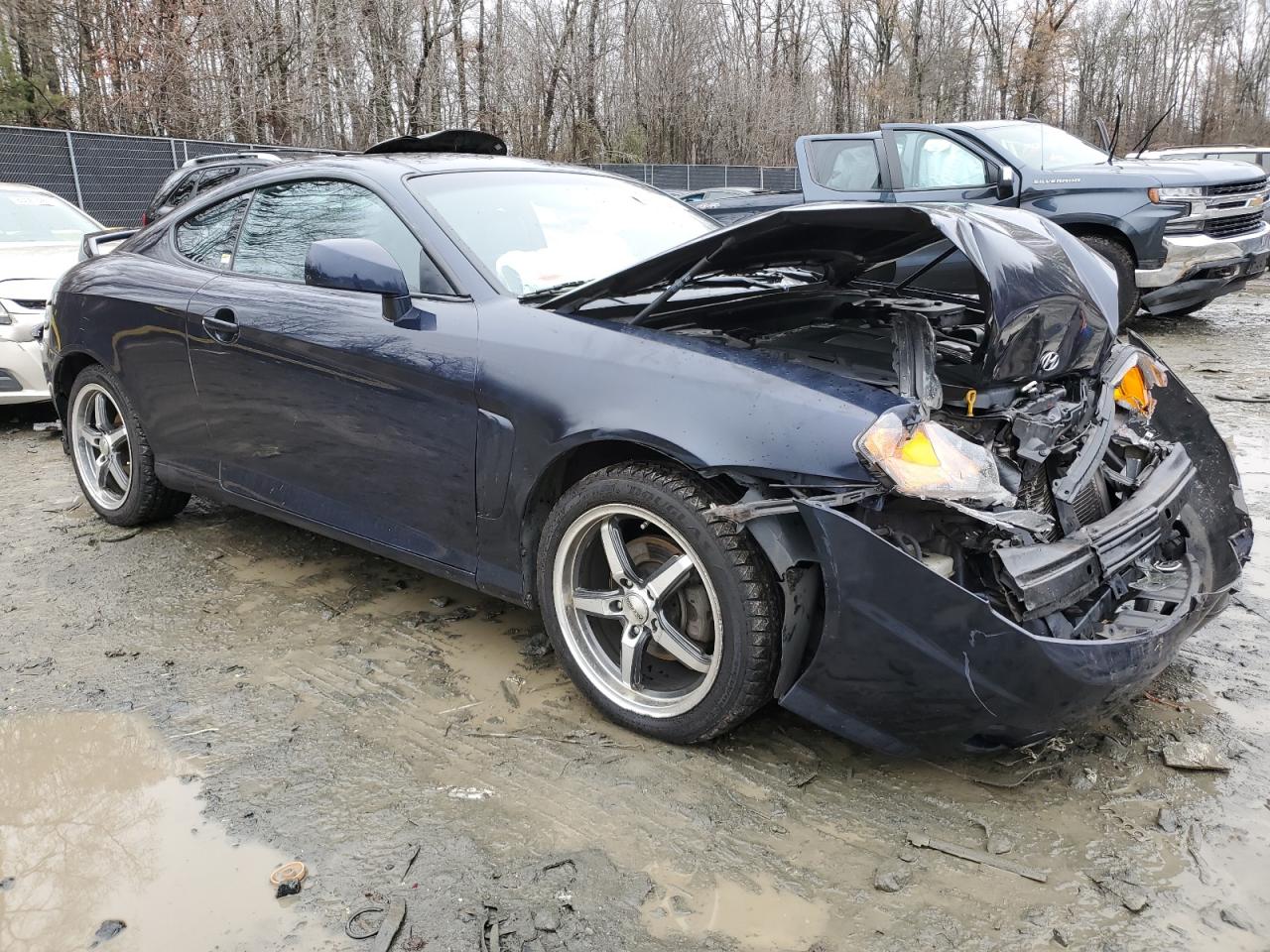 Lot #3030415474 2004 HYUNDAI TIBURON GT