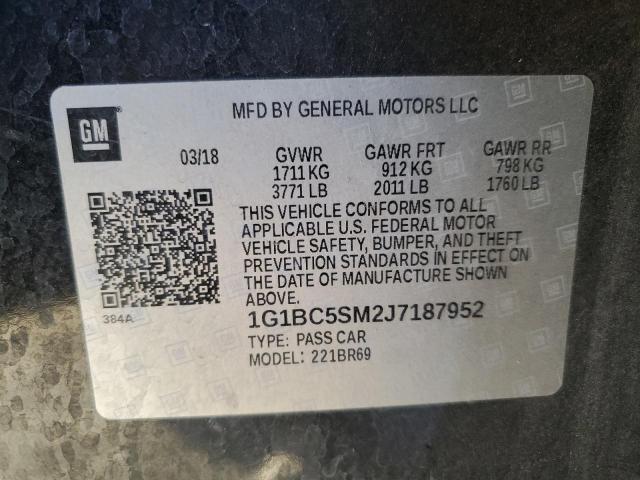 2018 CHEVROLET CRUZE LS - 1G1BC5SM2J7187952