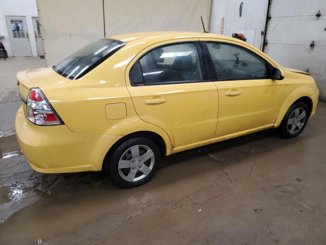 CHEVROLET AVEO LS 2011 yellow  gas KL1TD5DE5BB185603 photo #4