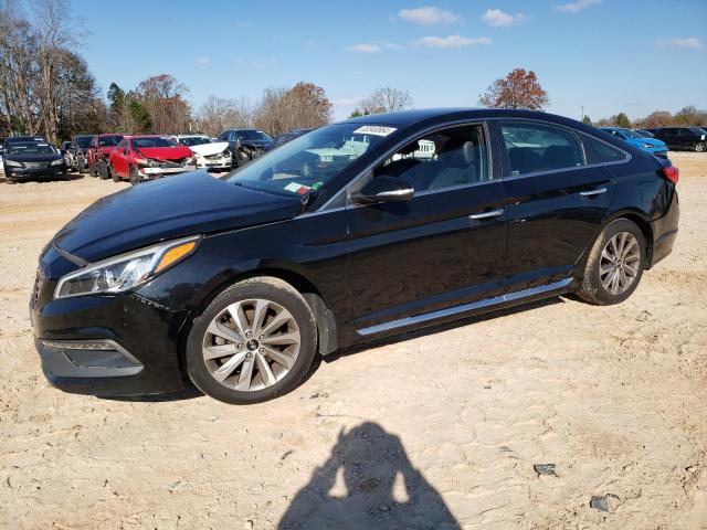 HYUNDAI SONATA SPO 2015 black  gas 5NPE34AF9FH140650 photo #1