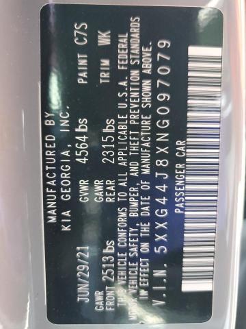 2022 KIA K5 GT 5XXG44J8XNG097079