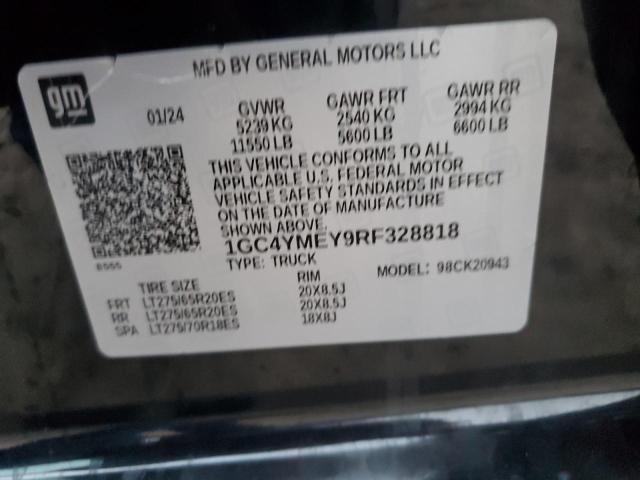 VIN 1GC4YMEY9RF328818 2024 CHEVROLET ALL MODELS no.12