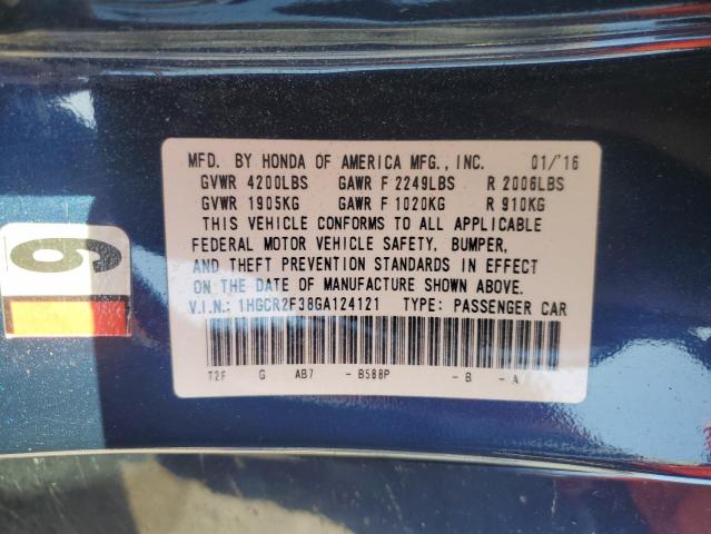 2016 HONDA ACCORD LX - 1HGCR2F38GA124121