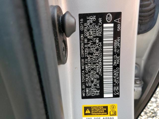 2016 LEXUS CT 200 JTHKD5BH8G2273164