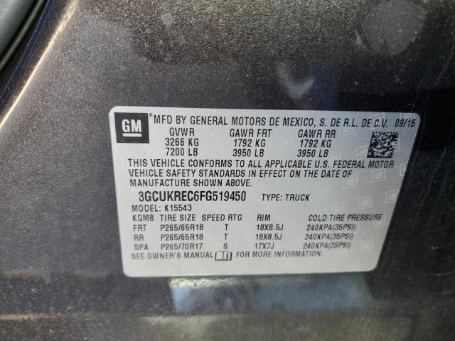 VIN 3GCUKREC6FG519450 2015 CHEVROLET ALL MODELS no.12