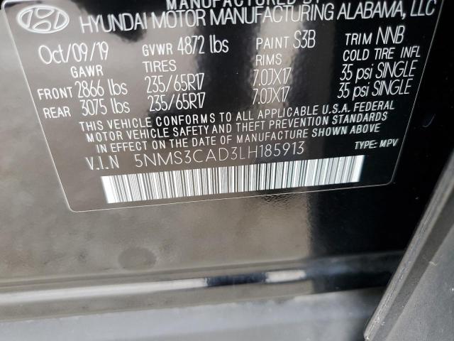 2020 HYUNDAI SANTA FE S - 5NMS3CAD3LH185913