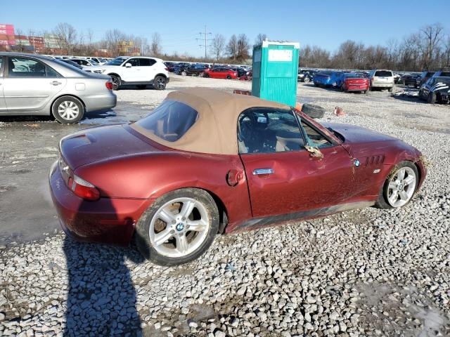 BMW Z3 2.5 2001 burgundy  gas WBACN33401LK49779 photo #4