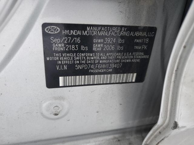 2017 HYUNDAI ELANTRA SE - 5NPD74LF6HH139407